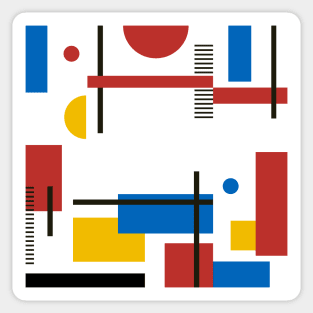 Bauhaus geometric #6 Sticker